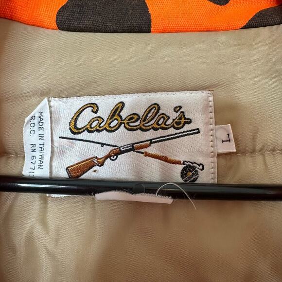 Vintage Cabelas Camo Hunting Insulated Zip Up Jacket Large - Picture 3 of 8